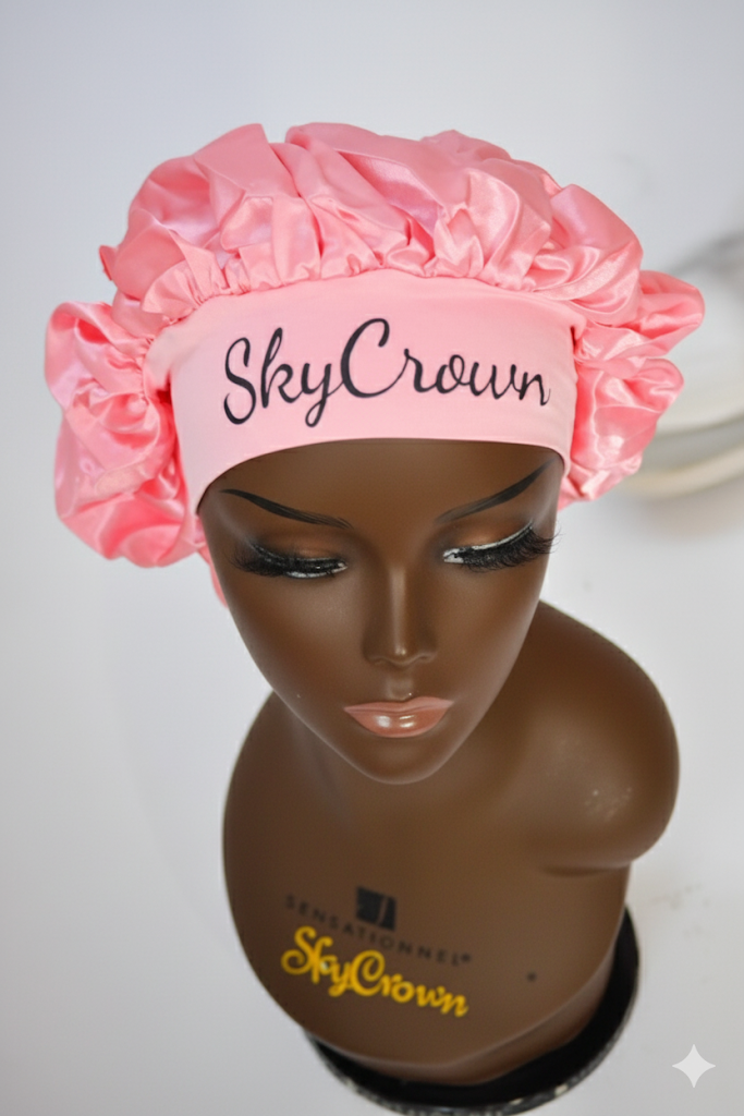 Bonnet en satin SkyCrown