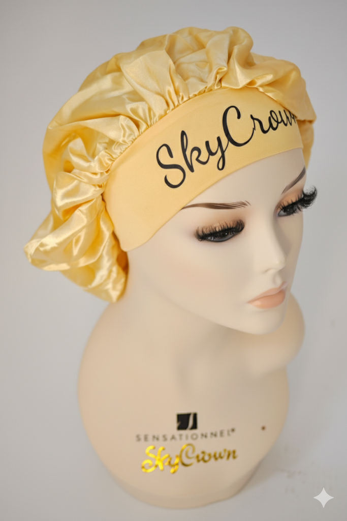 Bonnet en satin SkyCrown
