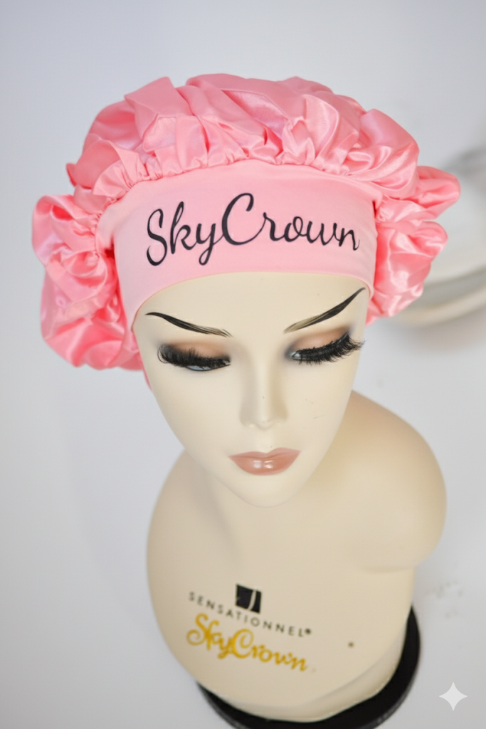 Bonnet en satin SkyCrown