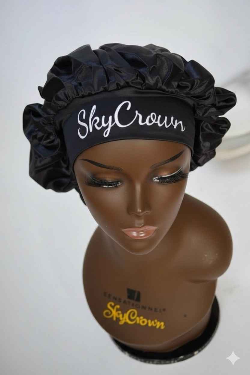Bonnet en satin SkyCrown
